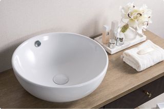Раковина накладная BelBagno 43см белая BB1077